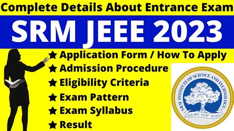 srm application form 2023|srm online application form.